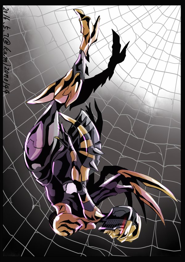 blackarachnia (transformers and 1 more) drawn by kamizono_(spookyhouse)