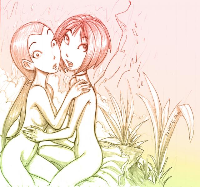 will vandom and hay lin (w.i.t.c.h.) drawn by fluffy_(artist)
