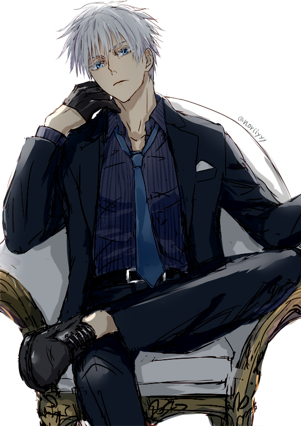 gojou satoru (jujutsu kaisen) drawn by nori20170709