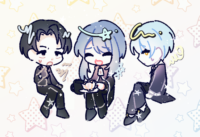 angela, roland, and bari (project moon and 1 more) drawn by enlxmfflsdkgus