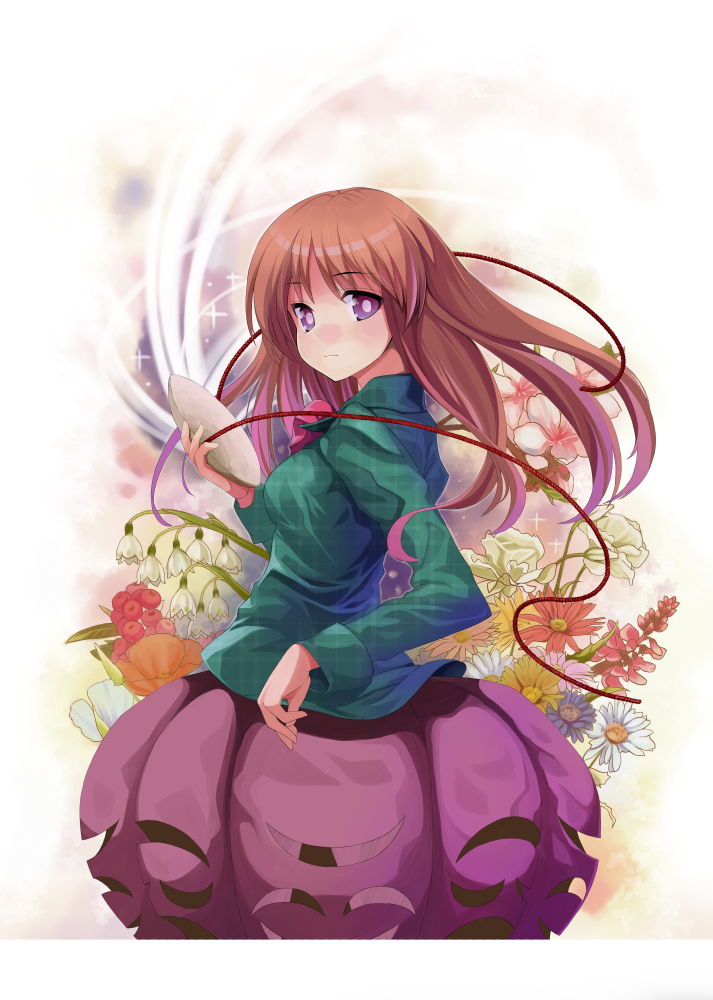hata no kokoro (touhou) drawn by atori