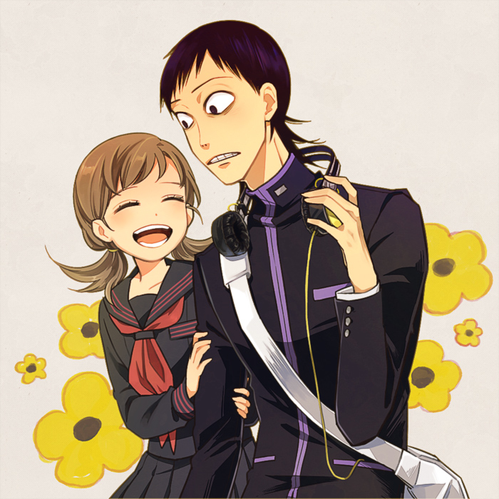 midousuji akira and yuki-chan (yowamushi pedal) drawn by nuno