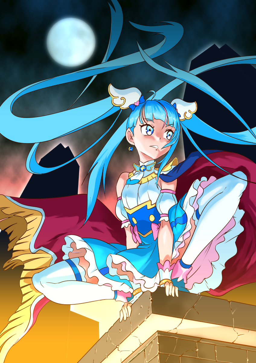 sora harewataru and cure sky (precure and 1 more) drawn by shimotsuki_juugo