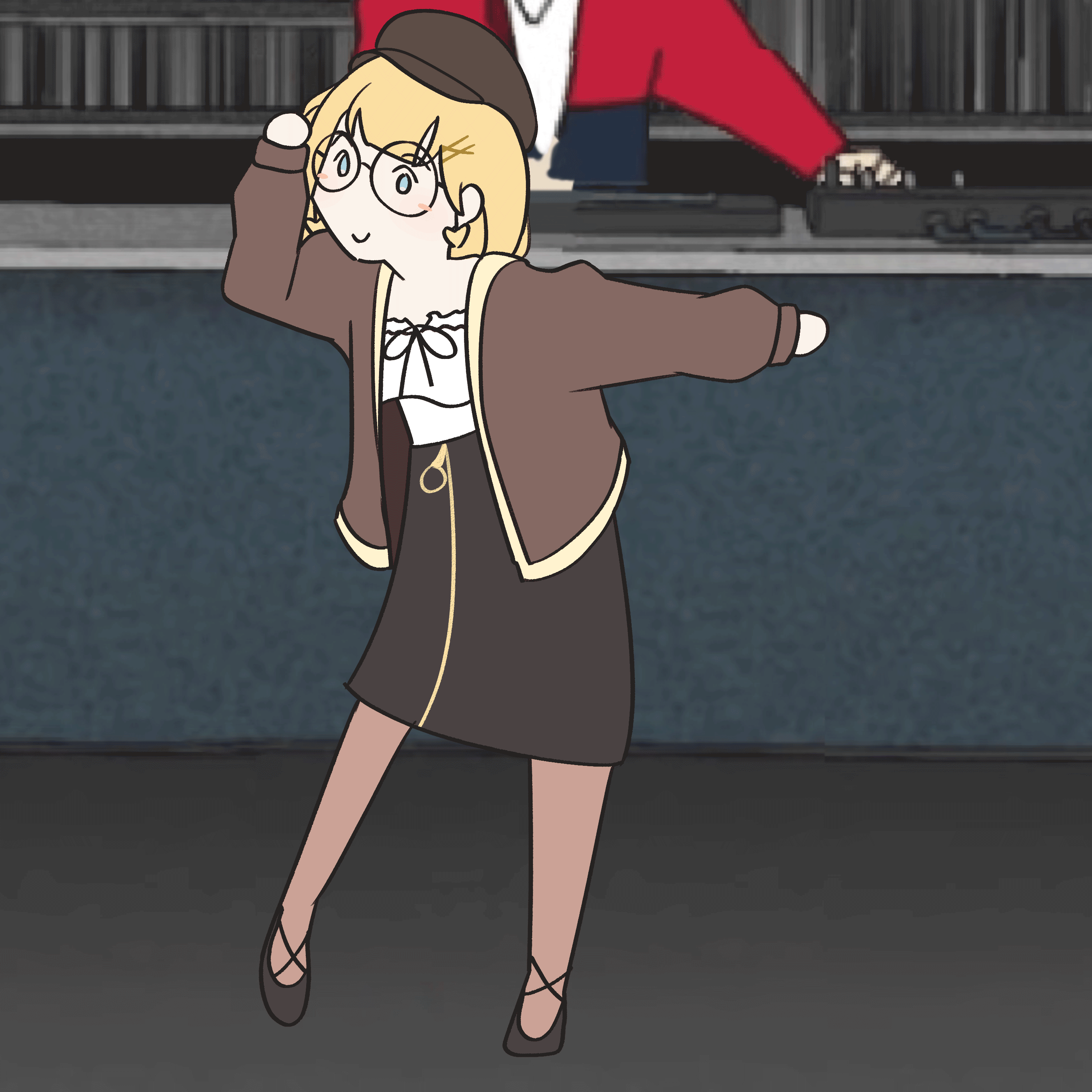 watson amelia (hololive and 2 more) drawn by moon_ldl