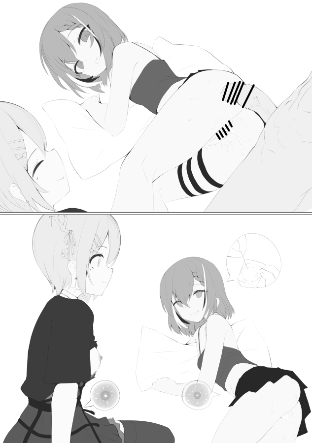 nanashi mumei and ceres fauna (hololive and 1 more) drawn by recklessdraw