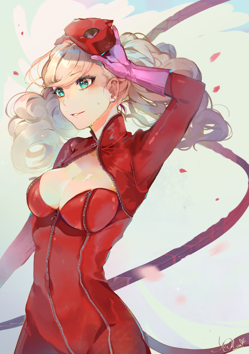 takamaki anne and panther (persona and 1 more) drawn by yu_chien_(yuchien4221)