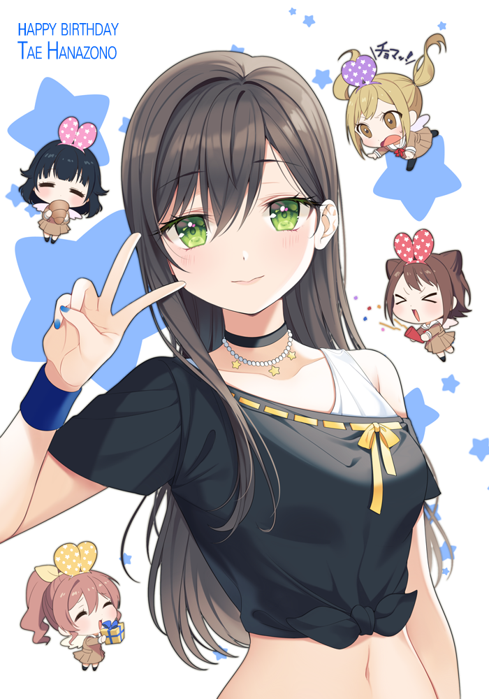 ichigaya arisa, toyama kasumi, hanazono tae, yamabuki saya, and ushigome rimi (bang dream!) drawn by minori_(faddy)
