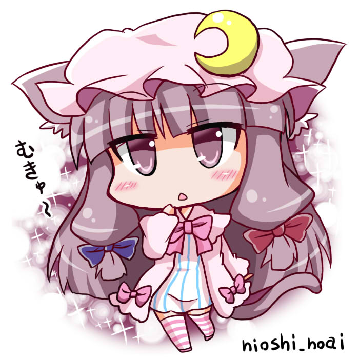 patchouli knowledge and catchouli (touhou) drawn by noai_nioshi