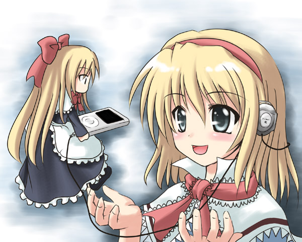 alice margatroid and shanghai doll (touhou) drawn by iseki_mitsuharu