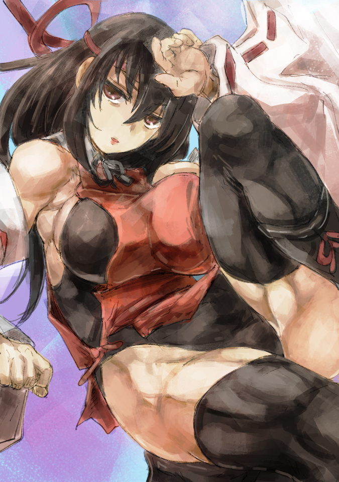 sendai hakurei no miko (original and 2 more) drawn by yohane
