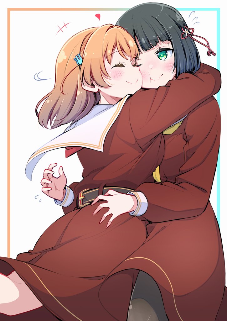 hinoshita kaho and momose ginko (love live! and 1 more) drawn by repunit