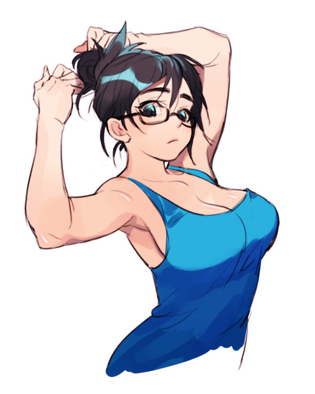 mei (overwatch and 1 more) drawn by gokudou