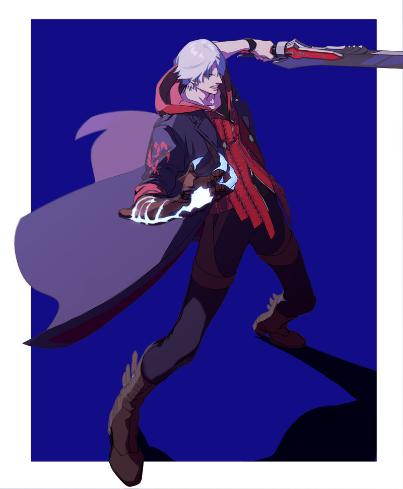 nero (devil may cry and 1 more) drawn by nobou_(32306136)