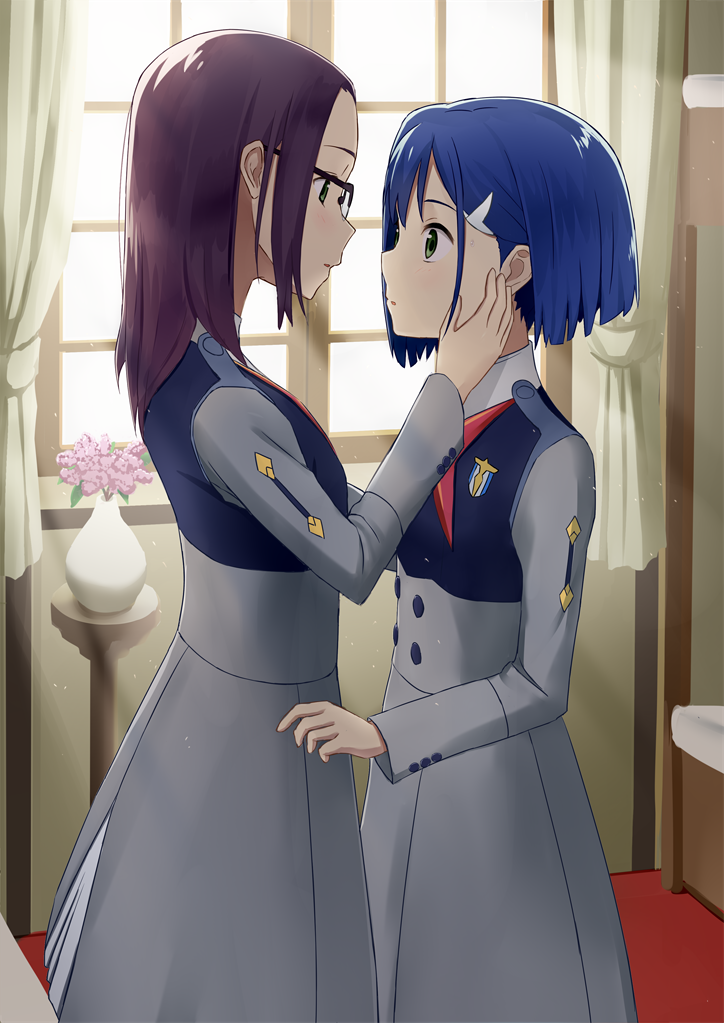 ichigo and ikuno (darling in the franxx) drawn by neonio