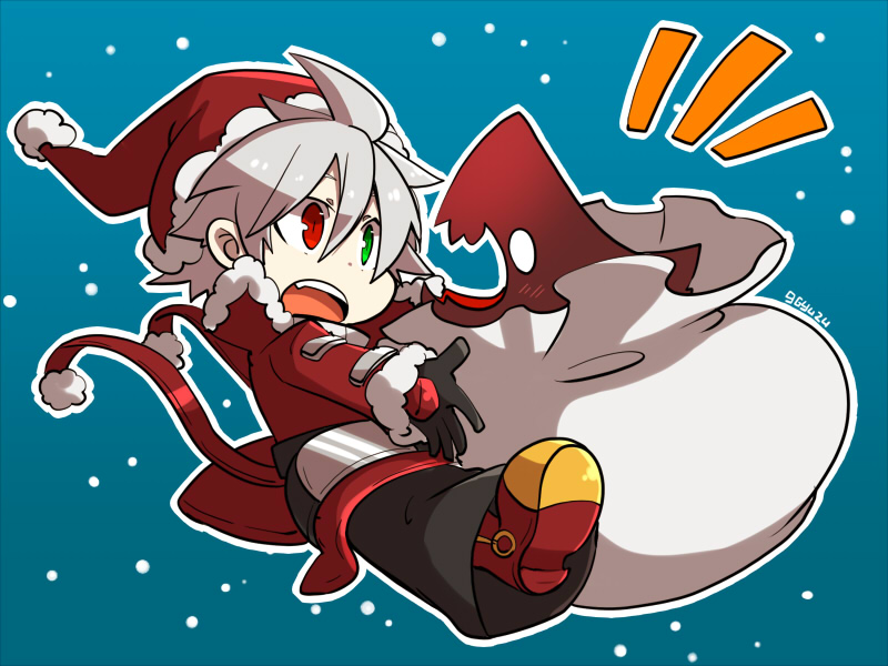 ragna the bloodedge and dead spike (blazblue) drawn by kuro_yuzu