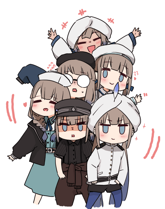nemo, captain nemo, marine nemo, professor nemo, nurse nemo, and 2 more (fate and 1 more) drawn by i.u.y