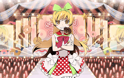 oshino shinobu (monogatari and 1 more) drawn by watanabe_akio