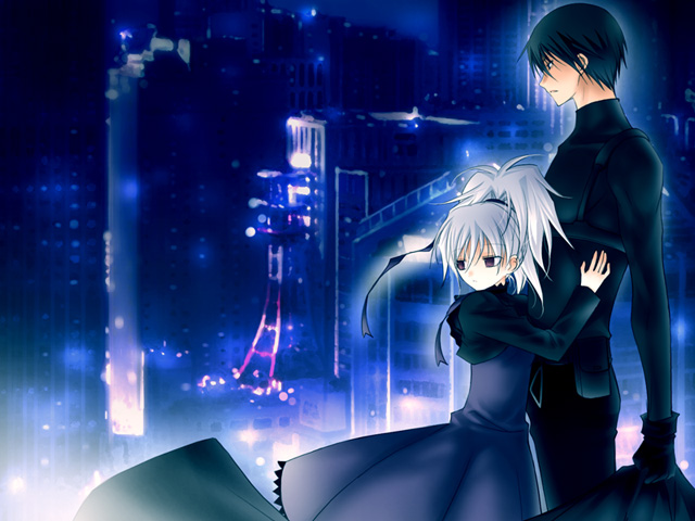 yin and hei (darker than black) drawn by vanilla_(nicolla)