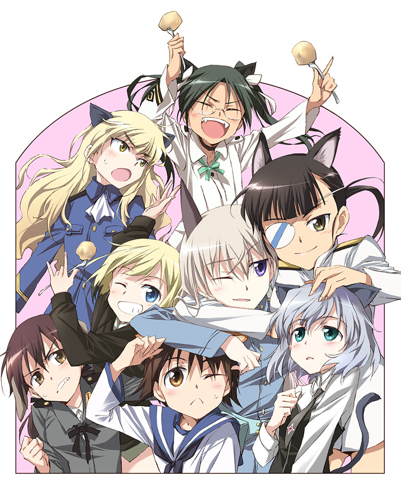 sanya v. litvyak, eila ilmatar juutilainen, miyafuji yoshika, erica hartmann, gertrud barkhorn, and 3 more (world witches series and 1 more) drawn by agahari