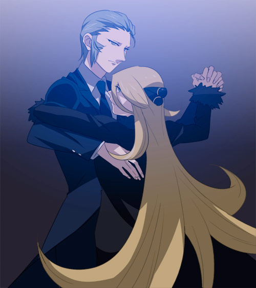 cynthia and ingo (pokemon and 2 more) drawn by sumizuki