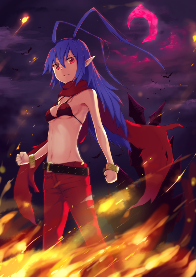 laharl and laharl-chan (disgaea and 1 more) drawn by kamome_yuu