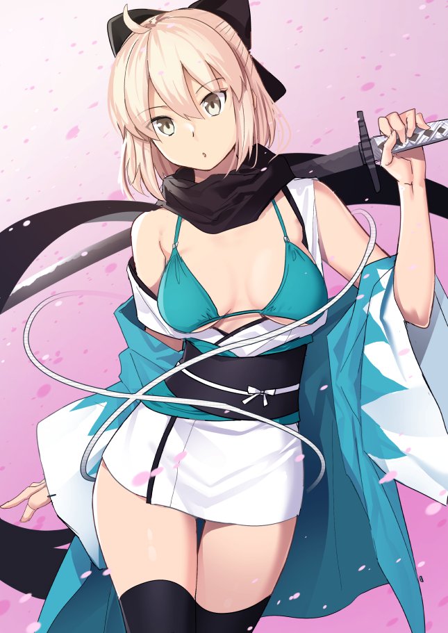 okita souji (fate and 1 more) drawn by cibo_(killy)