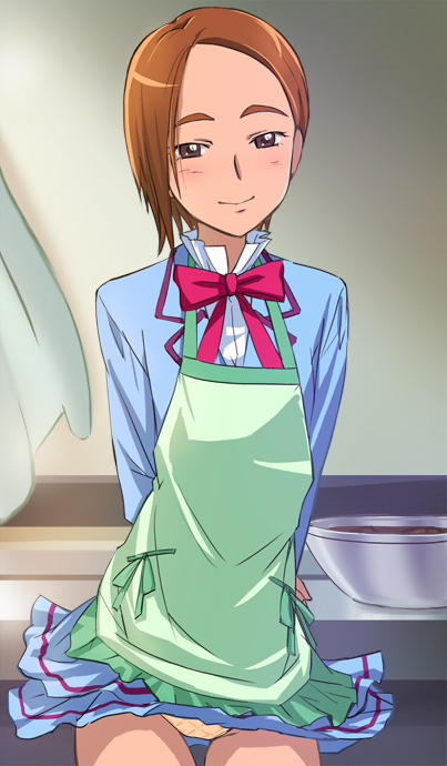 girl with brown short hair (precure and 1 more) drawn by haruyama_kazunori