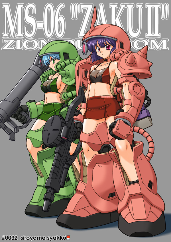 zaku ii (gundam and 1 more) drawn by shiroyama_shakkuu