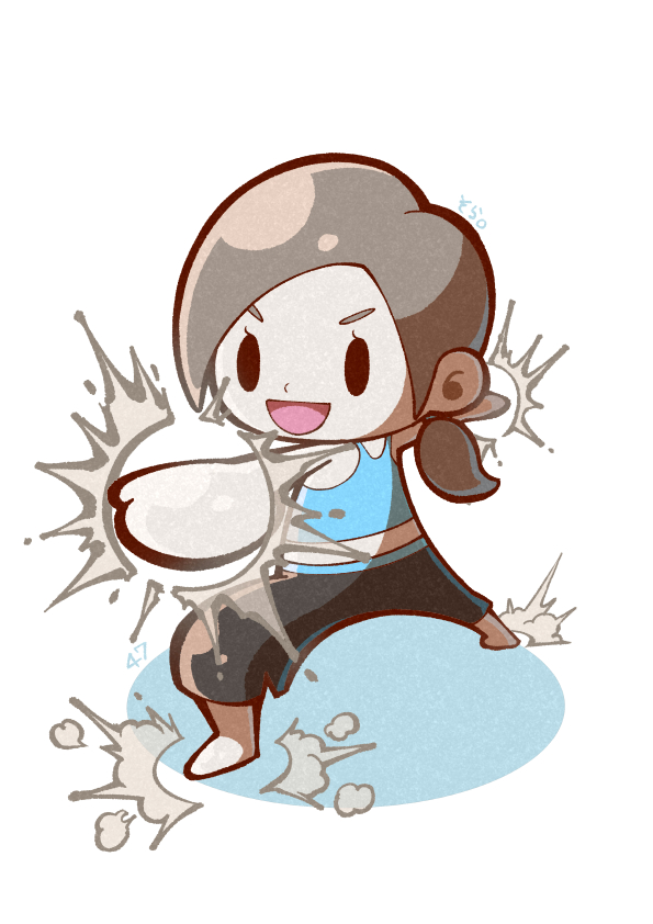 wii fit trainer (super smash bros. and 1 more) drawn by 04sora40