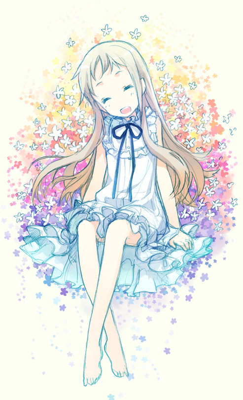 honma meiko (ano hi mita hana no namae wo bokutachi wa mada shiranai.) drawn by h2so4