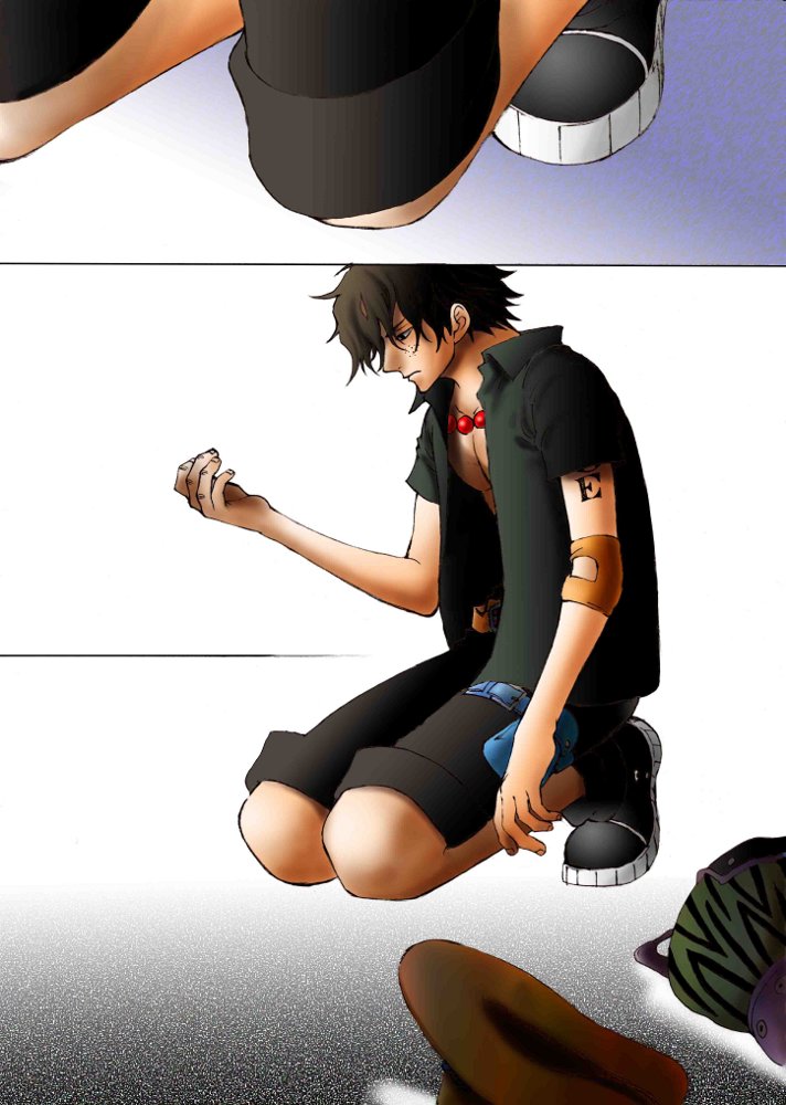 portgas d. ace (one piece) drawn by kara_(acluf-0156)