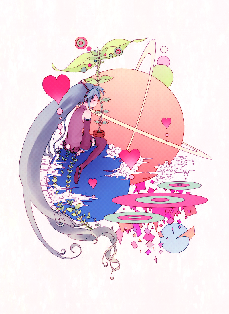 hatsune miku (vocaloid and 1 more) drawn by kickhim