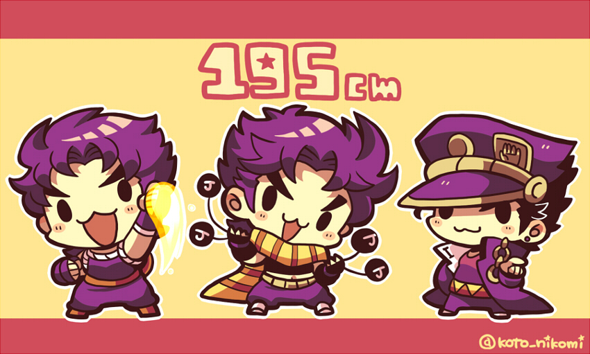 joseph joestar, kujo jotaro, and jonathan joestar (jojo no kimyou na bouken and 3 more) drawn by kotorai