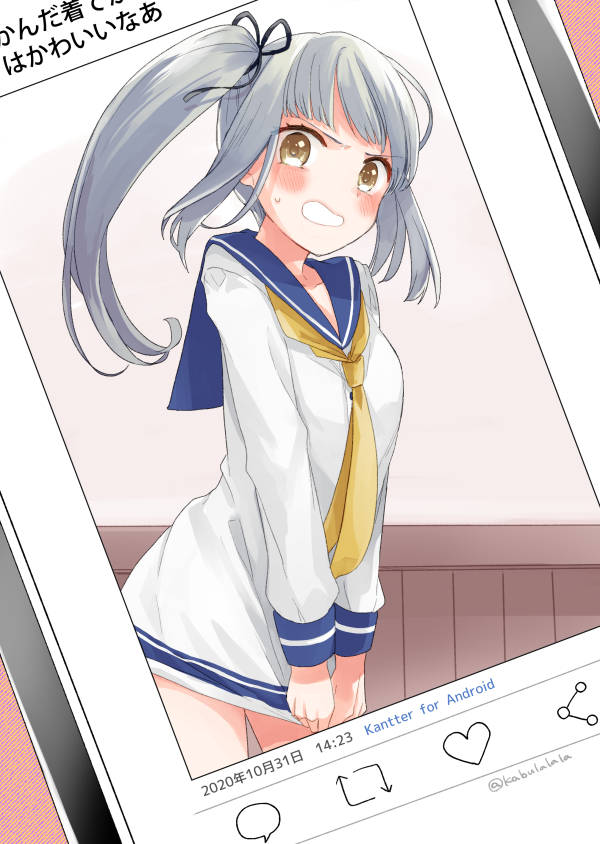 yukikaze and kasumi (kantai collection and 1 more) drawn by kobayashi_kabura