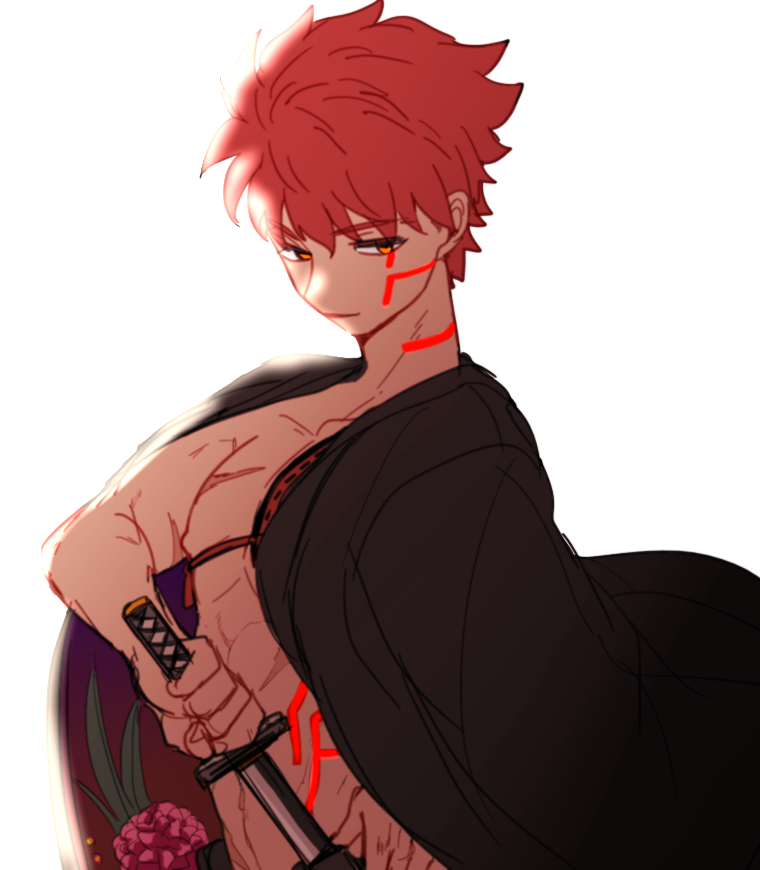 emiya shirou and senji muramasa (fate and 1 more) drawn by bananachoco