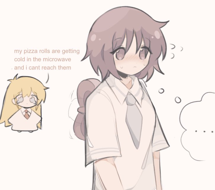 shinonome nano and professor shinonome (nichijou) drawn by myajou9