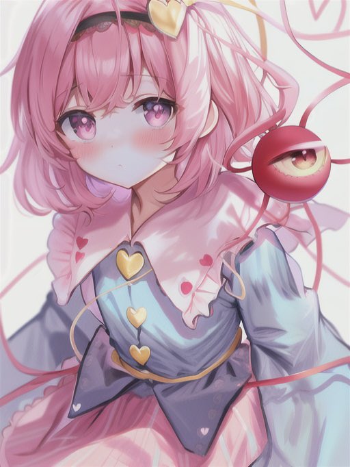 komeiji satori (touhou) drawn by dorowa_(drawerslove)