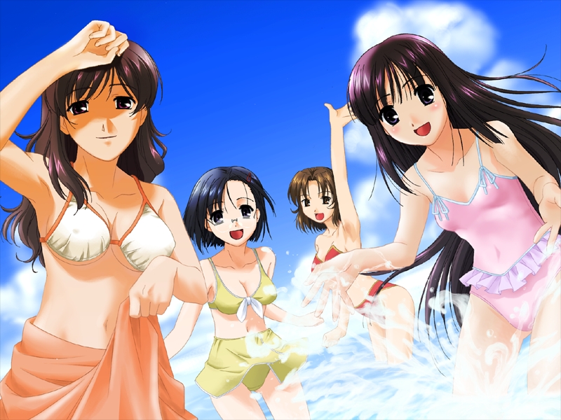 sakura akina, sakura natsue, sakura fuyumi, and sakura haruka (sakura relaxation) drawn by ojiri_shin'ya