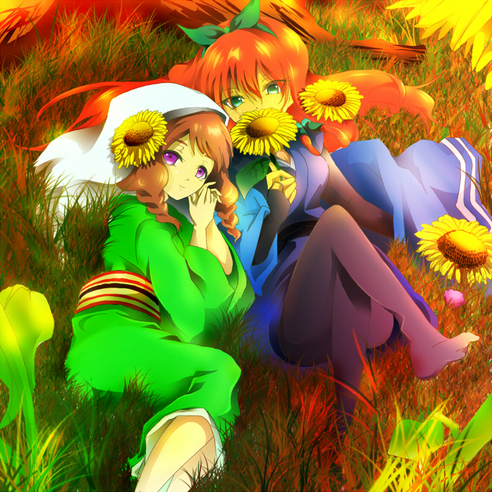 yamana akane and seto midori (inazuma eleven and 1 more) drawn by k_(4119468)