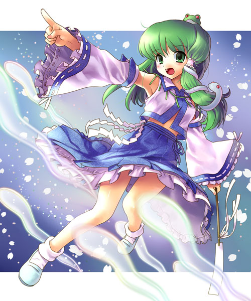 kochiya sanae (touhou and 1 more) drawn by katahira_masashi