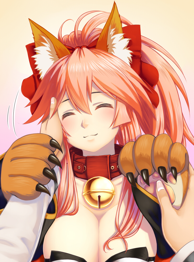 fujimaru ritsuka, tamamo, and tamamo cat (fate and 1 more) drawn by koko_(koko3)