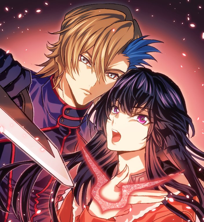 sumeragi sakuya and ash phoenix (code geass and 1 more) drawn by soubi1022