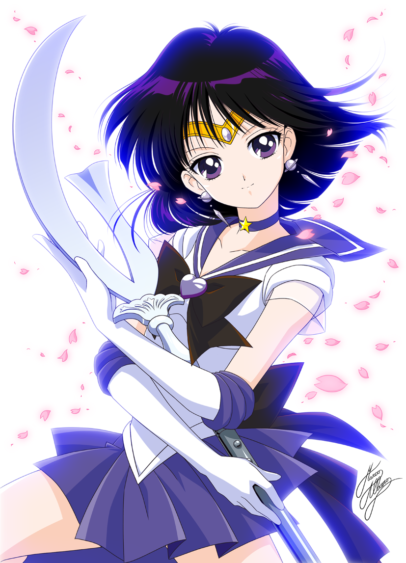 tomoe hotaru, sailor saturn, and super sailor saturn (bishoujo senshi sailor moon and 1 more) drawn by marco_albiero