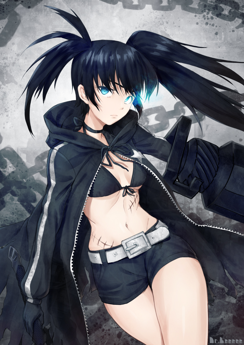 black rock shooter (black rock shooter) drawn by apoidea