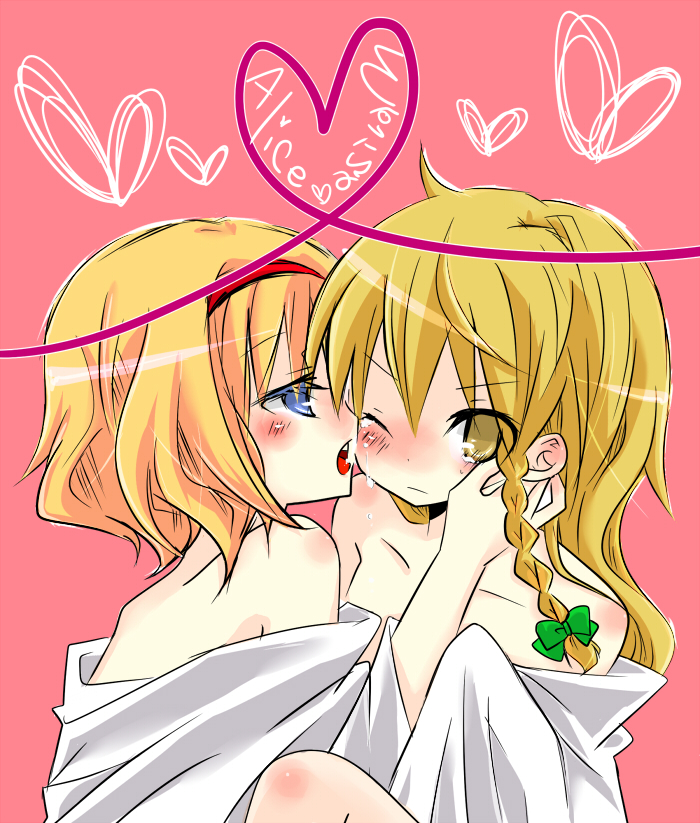 kirisame marisa and alice margatroid (touhou) drawn by asakin