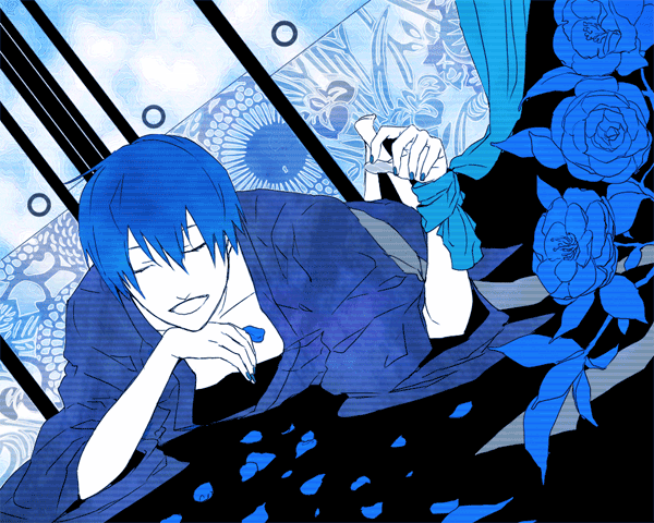 kaito (vocaloid) drawn by tagiru