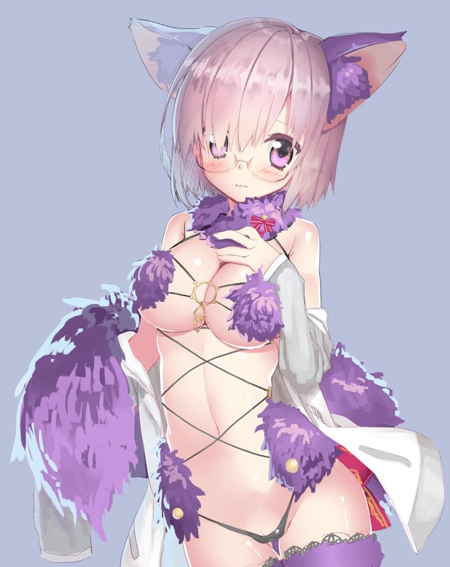 mash kyrielight (fate and 1 more) drawn by kagome_(traumatize)
