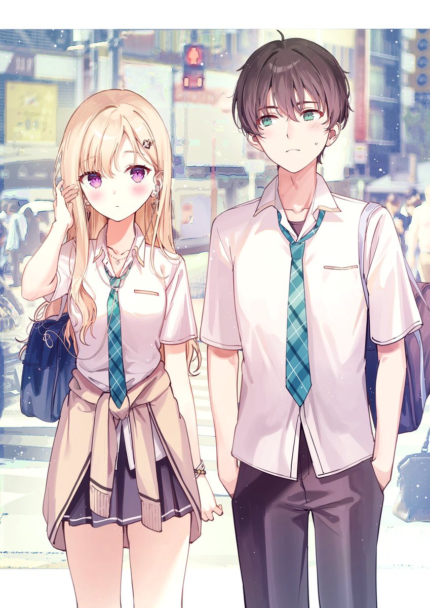 ayase saki and asamura yuuta (gimai seikatsu) drawn by rangu