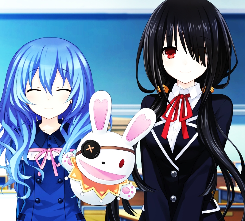 tokisaki kurumi, himekawa yoshino, and yoshinon (date a live and 1 more) drawn by tsunako