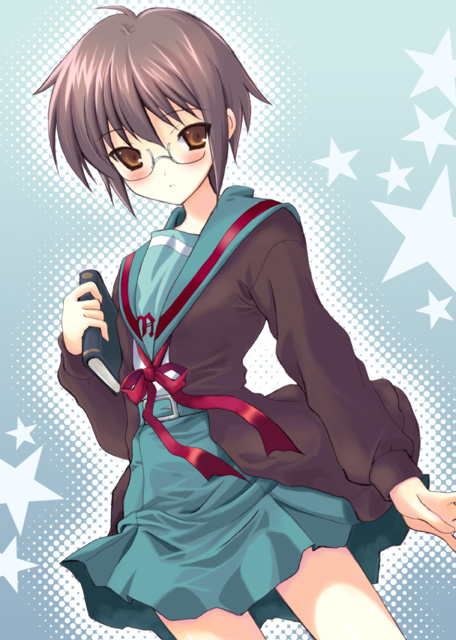 nagato yuki (suzumiya haruhi no yuuutsu) drawn by kyogoku_shin